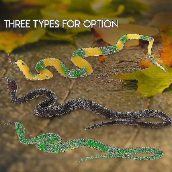 Slange Simulation Slange Falsk Slange Legetøj Sort (LGL)