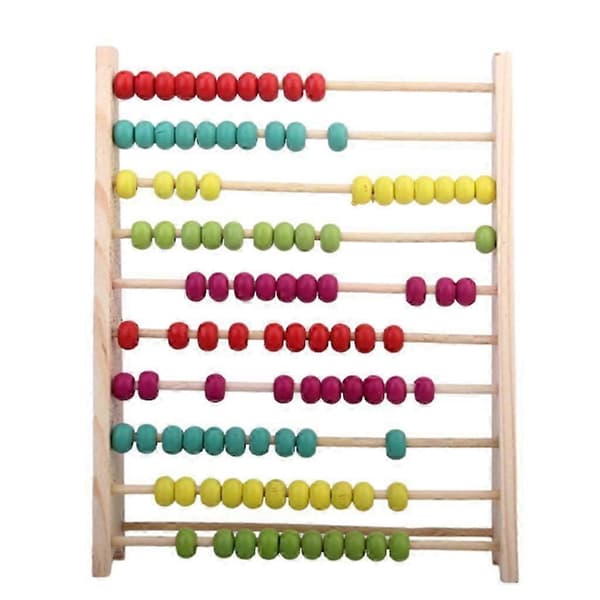 Klassisk Stor Trä Kulram för Barn/Unga Pedagogiska Matematikleksaker (LGL)