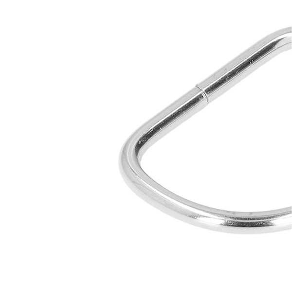 20 st D-ringar Enkel montering Elektropläterad yta Robust Hållbar Blekningsfria Metall D-ringar 4,8x40x30mm (LGL)