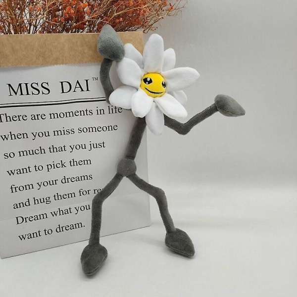 34 cm Valmue-spilletid Daisy Sun Flower Huggy Wuggy Plysjlekespill Dukke Plysj