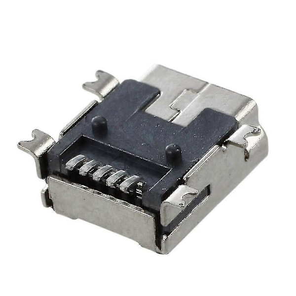 2x Korvaava Mini Usb Type B Naaras 5 Pin Pcb Piirilevy Asennus Jack Laturi Liitin 10 Kpl (LGL)