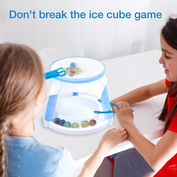 Ohut jäälautapeli, interaktiivinen Save Beads On Paper -strategiapeli, Don't Break The Ice Hand-eye Training Lelu lapsille aikuisille bilepeli blue