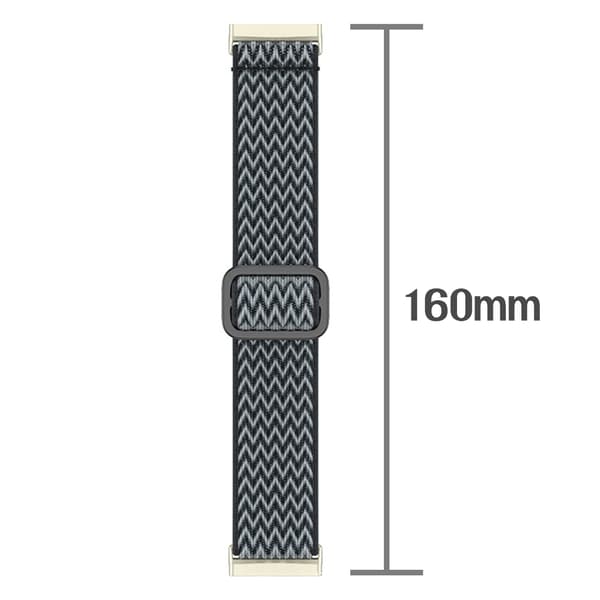Nylon Urrem til Fitbit Versa 3/4 (LGL) Grå Grå