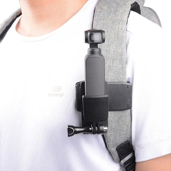 Dji Osmo Pocket 2 -kameran lisävarusteet, laajennus, rintakiinnike, jossa reppukiinnike, rannehihna, asennuskiinnike LGL Sku1 and Backpack