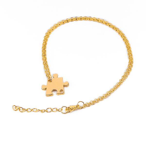 Pusselhalsband för Bästa Vänner 4-pack Guld (LGL)