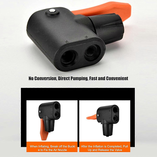 Stycken Cykeldäckventilpumpmunstycke | Multifunktionell Cykelventilomvandlare Reservdelar | Dubbelhuvud Cykeldäck Däckpump Inflator Munstycke (LGL)