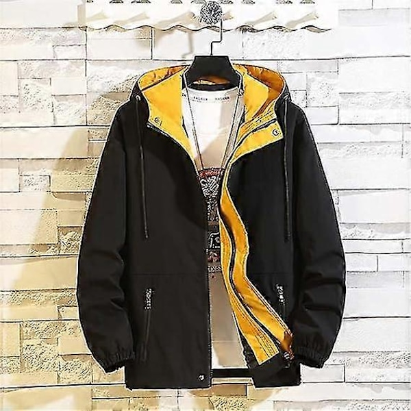 6xl 7xl 8xl Stora Storlekar Herrjackor Vår Höst Vardaglig Mode Bomberjacka Herr Ytterrock Ny Baseb LGL Black XXL