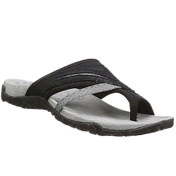 Lätta Sandaler Bekväma Casual Tofflor Öppen Tå Platå Flip Flop Strand Sandaler För Kvinnor LGL Beige 37