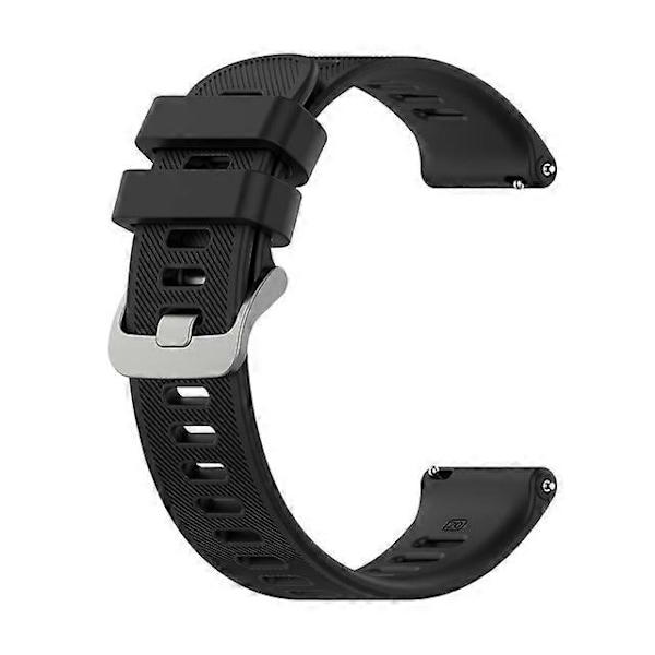 Kompatibel for Garmin Forerunner 158/Forerunner 55 Silikonrem Erstatning Klokkebånd Stropp for Forerunner 158/Forerunner 55 LGL Black 20mm universal