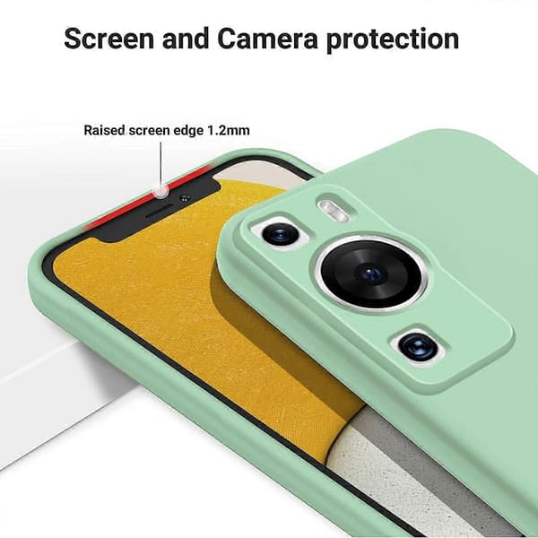 Flydende silikone etui til Huawei P60/P60 Pro (LGL) Green
