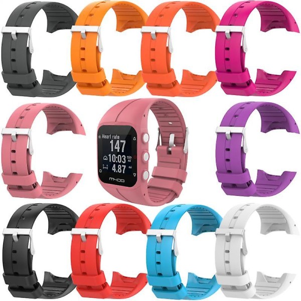 Silikonersättningsrem för Polar M400 M430 klockarmband [LGL]