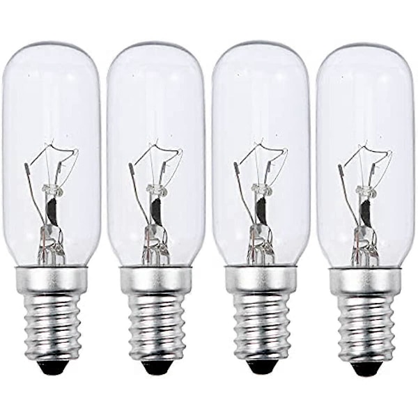 40W Spishuv Huv Köksfläkt Glödlampa E14 SES Apparatlampa Varmvit 2700K Dimbar T25 Tubulär Glödlampa Liten Edison Skruv Extra (LGL)
