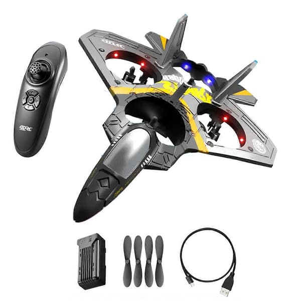 RC Fjärrkontroll Flygplan 2.4G Fjärrkontroll Hobbyplan Segelflygplan EPP Skumleksaker RC Drone Ki (LGL) SilverMulticolor