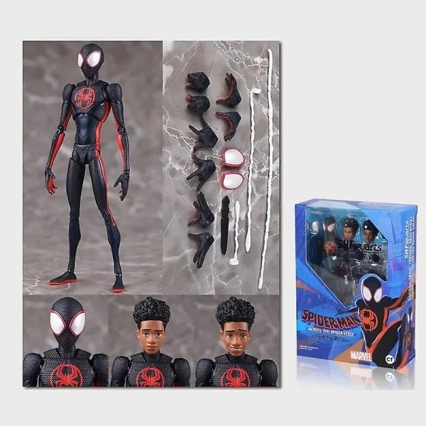 Anime Spider-Man Actionfigur Docka Gwen Spider-Woman Staty Spider-Man Karaktär PVC-modell Dockleksak Peter Parker With Box