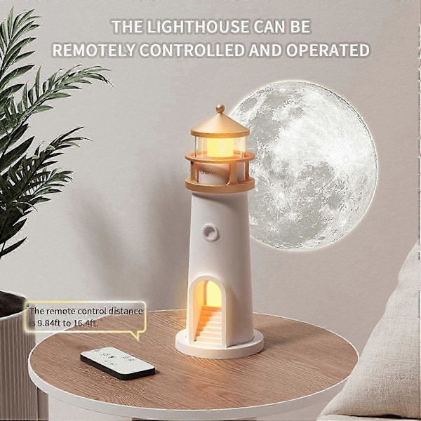 Månelampe Galaxy Projektor - Genopladelig LED Natlampe til Børn, Drenge Piger Perfekt Jule- & Fødselsdagsgave, Æstetisk Fyr Dekoration LGL Remote control model