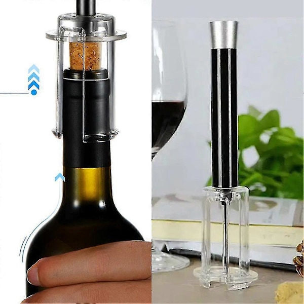 Wino On-the-go Vinåbner Sæt Lufttryk Vinproptrækker Flaskeåbner Propfjerningsgave Til Vinelskere  (LGL) 4 in 1 Set Aluminum Head