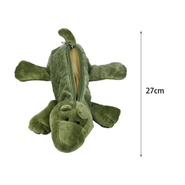 Plys dyrepenalhus Kosmetisk taske Papirartikler Pentaske Nyhed Blyantpose Fyldt dyretaske til kontorbørn Crocodile Length 27cm