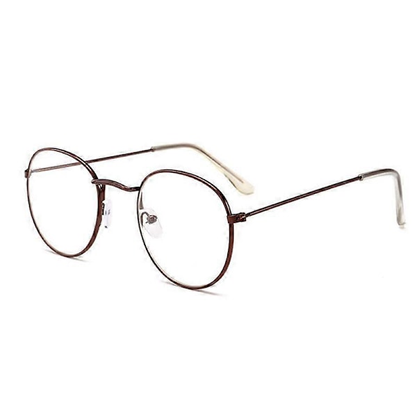 Guld Metal Stel Solbriller Kvinder Spejl Runde Solbriller Belægning Reflekterende Retro Solbriller Mærke Designer Trend Briller LGL Bronze Clear multi
