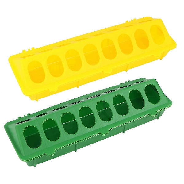 2 ST Pigeonhus Matkrubba Plast Duva Matningsränna Förtjockning Duva Matningsplats Ny Duva Matlåda för Hem Djuraffär (Slumpmässig Färg LGL 30X12.5CM