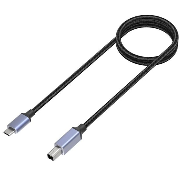 USB-C Printerkabel - Generisk - 1m - Kompatibel med Canon HP Dell Epson - USB 2.0 B - Svart (LGL)
