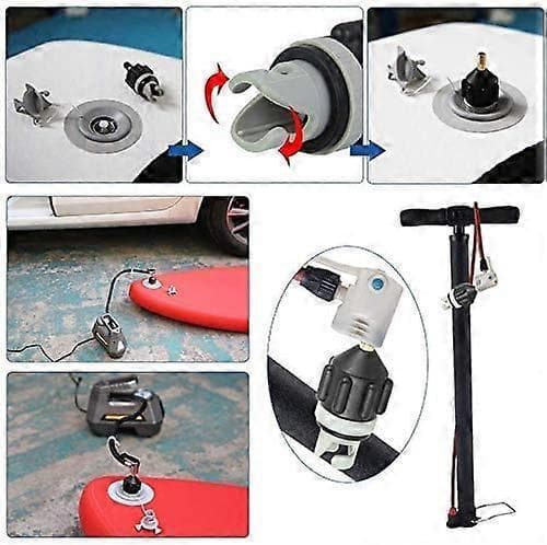 2 stk. SUP Pumpe Kompressor Ventil Pumpe Adapter Oppustelig Båd Stand Up Paddle (LGL)