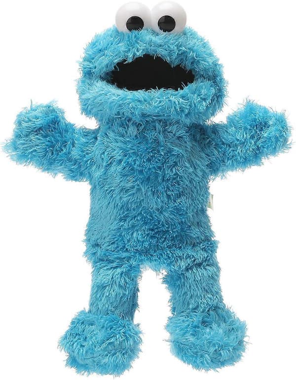 Pehmeä Muppet-tyylinen Seesamtie Cookie Monster -pehmolelu, sininen hirviö LGL