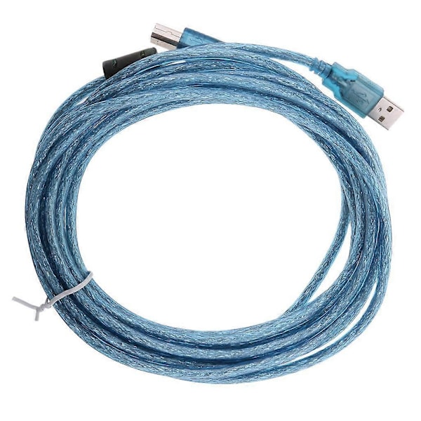 5 metrin USB-kaapeli tulostimelle, tyyppi A - B uros, nopea 2.0 28AWG johto LGL