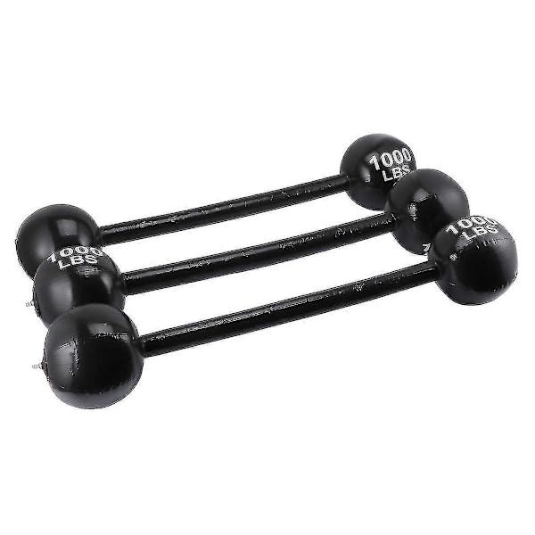 3 st Slitstark PVC Förtjockning Skivstång Leksak Simulerad Uppblåsbar Skivstång Leksak-FCY LGL