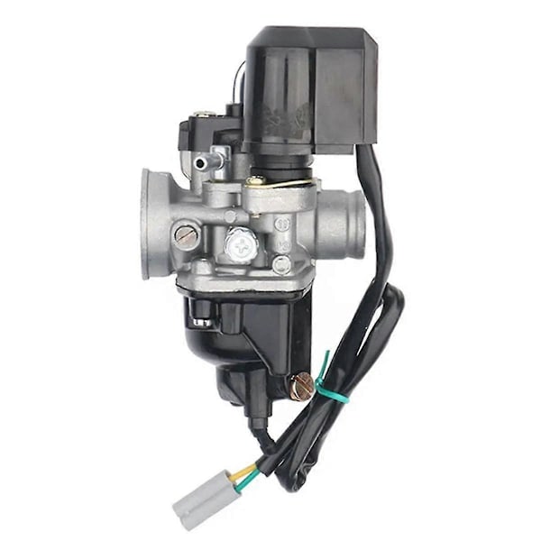 Karburator 17,5 mm med E- Gilera Runner til Nrg50 Typoon50 Xr Lx50 Gilera Storm 50 LGL Black   Silver