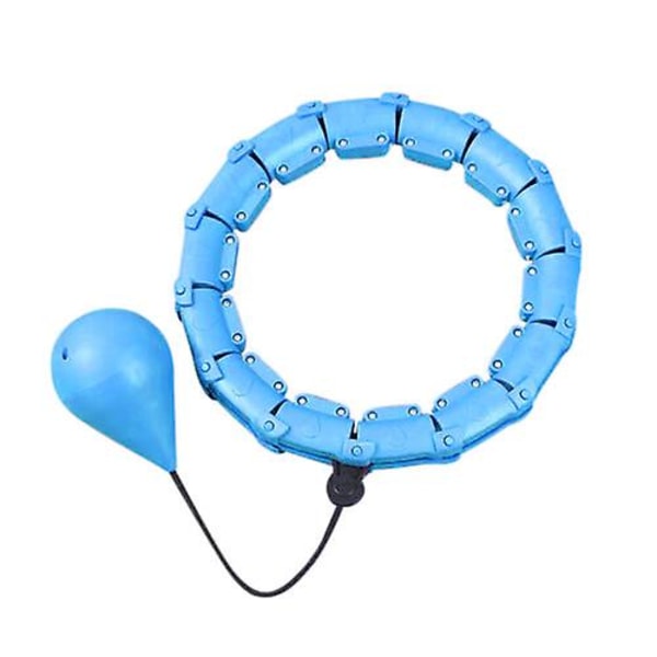 Smart Hula Hoop däck 24-36 st gummikula vikt med sandtejp Längd justerbar[GL] blue 24 knot