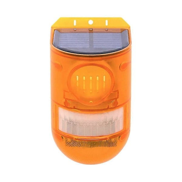 Solar Strobe Advarsels LED Blinkende Byggeplads Sikkerheds Vejlys Alarm Barrikade Trafik Køretøj Signal Fyr Lampe, IP65 (Gul) (LGL)
