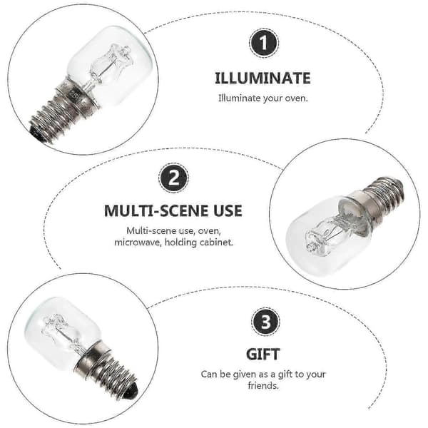 E14 Uunin Lamppu 25W 500 Celsius-asteen Lämmönkestävä Mikroaaltouunin Lamppu (LGL)