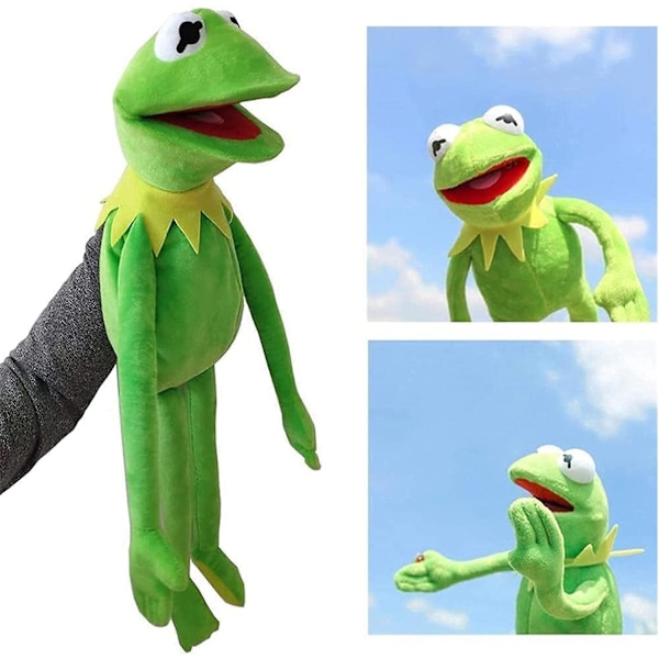 Kermit-sammakon nukke, sammakon pehmonukke, söpö piirretty pehmolelu, pehmonukke, luova lasten opetuslelu lahja pojille