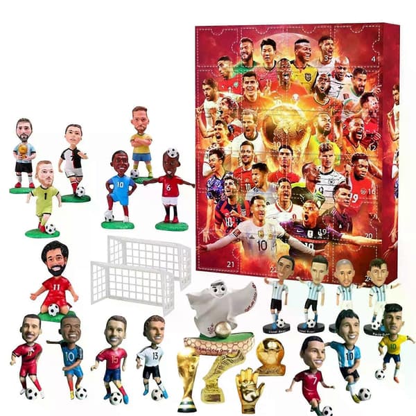 Attraktiv VM Adventskalender PVC Presentförpackning För Sportfans Perfekt För 2024 (LGL)