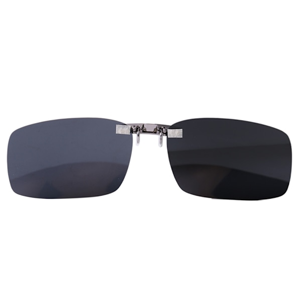 Clip-on solbriller med UV400 beskyttelse og sort linsefarve - Stor (LGL)