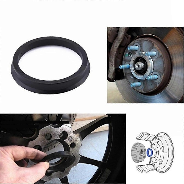 AUTCOAT 4 st/set Automotive Bil Plast Hjulnav Centreringsringar Center Hubringar Borrning 73.1-57.1 66.6-57.1 LGL 73.1-57.1