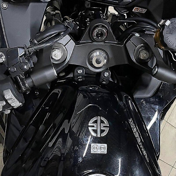 3D Moottoripyörätarrat 2 kpl Katepaneelitarroja Tankin logot Kawasaki H2R Z125 Z250 Z300 Z400 Z650 Z800 Z1000 moottoripyörän polvi- ja säärisuojat LGL Silver