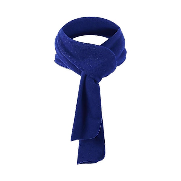 Lang fleecehalstørklæde til mænd og kvinder til vintersport, let, ensfarvet halsvarmer, hovedbeklædning LGL Royal Blue