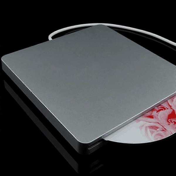 Extern DVD-enhet USB 2.0 Portabel CD DVD +/-RW-enhet DVD-brännare för Laptop Pro Air Windows 7/8/10 Rosa (LGL)