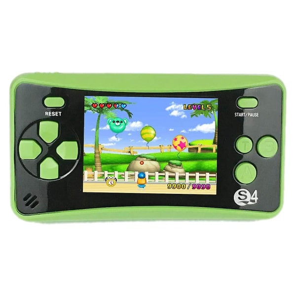 Bærbar håndholdt spillekonsol til børn, Arcade System-spilkonsoller Videospilafspiller Great Bi green