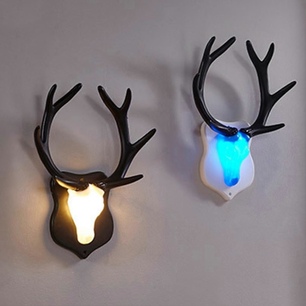 Vägglampa - Visuell Effekt Multifunktionell ABS Hjorthuvud Gevär Väggmonterad Hängande Lampa för Vardagsrum LGL 7