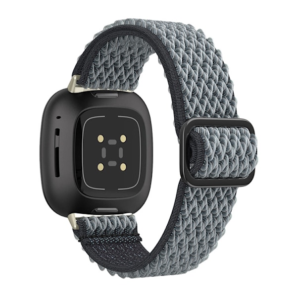 Nylon Klokkereim for Fitbit Versa 3/4 (LGL) Grå Grå