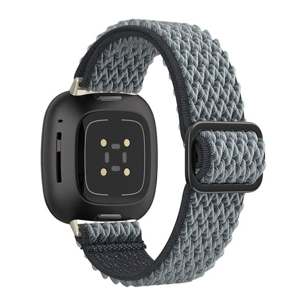 Nylon Urrem til Fitbit Versa 3/4 (LGL) Grå Grå
