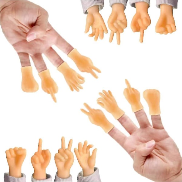 16 Pack Tiny Hands Miniatyr Fingerdockor Hand, Festpresenter, Pedagogiska, Leksaker, Blandad Stil[GL]