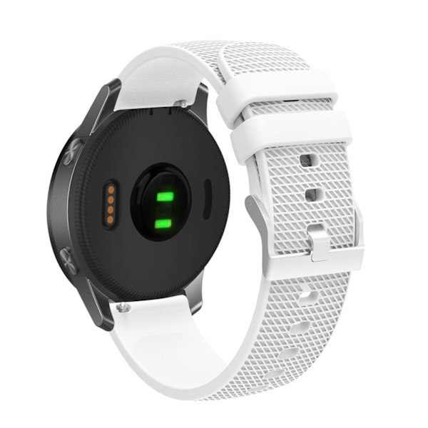 Klockarmband 20 mm för Garmin, Samsung, Huawei, Amazfit (LGL) Vit