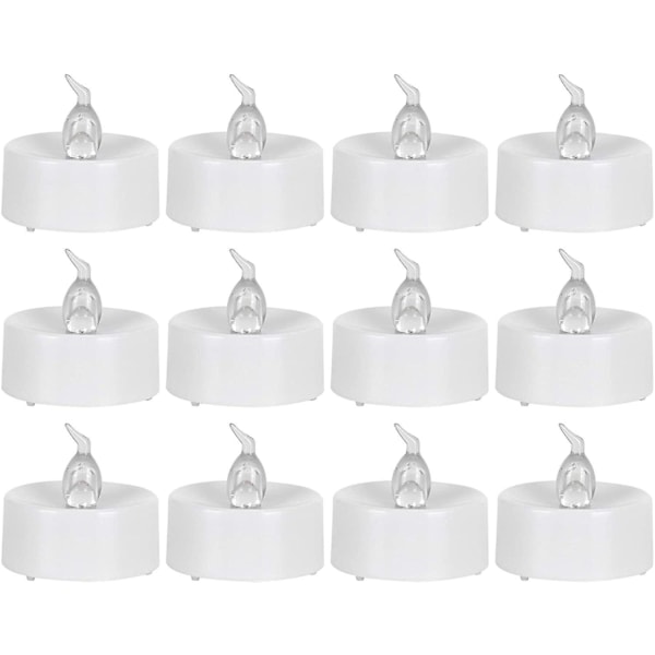 12 LED-lampor med smart timer, varmvitt ljus, batteridriven (LGL)