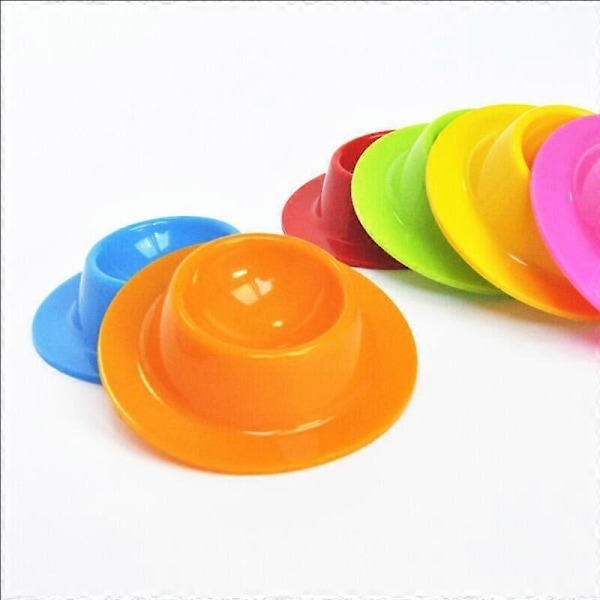 Ägghållare Set, 4 Delar Silikon Äggkopp Set Äggkoppshållare för Kök Kokt Ägg Frukost (LGL)