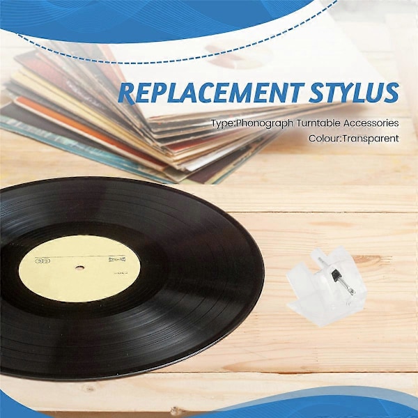 Erstatningsstift til ST55D ST29D ST57D Elektra LP Phonograph Turntable Tilbehør (LGL)