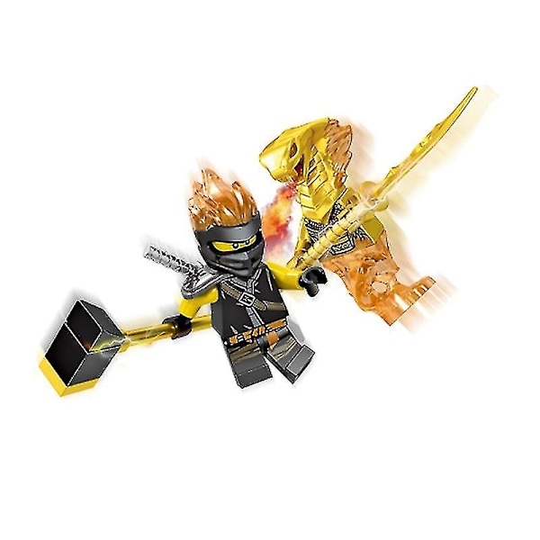 Sæt med 24 stk. Ninja Minifigurer Byggeklodser Legetøj Børnegave