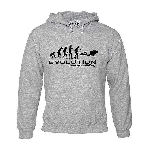 Evolution Of Scuba Diving Herr Hoodie LGL Black M